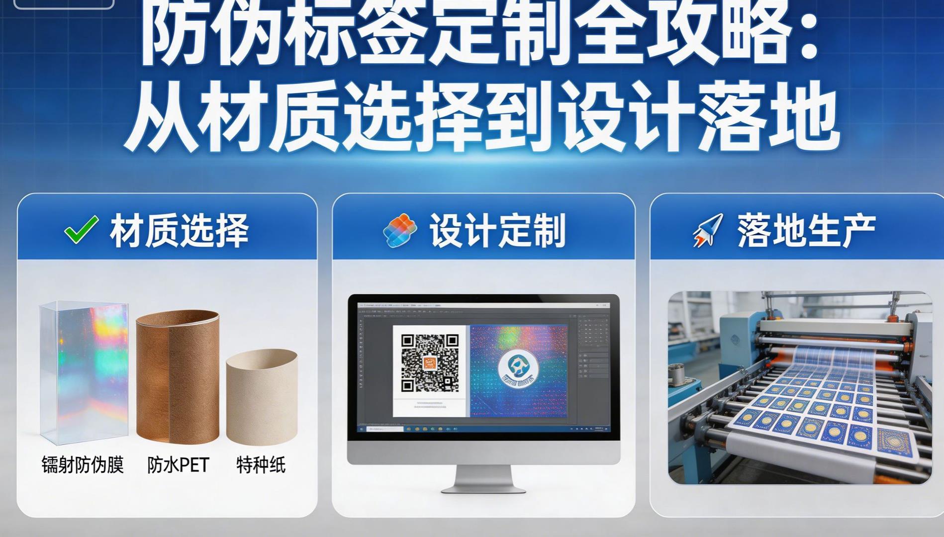 防伪标签定制全攻略：定制防伪标签从材质选择到设计落地，一篇看懂