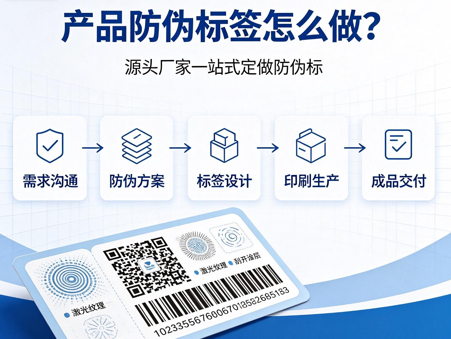 产品防伪标签怎么做？源头厂家一站式定做防伪标
