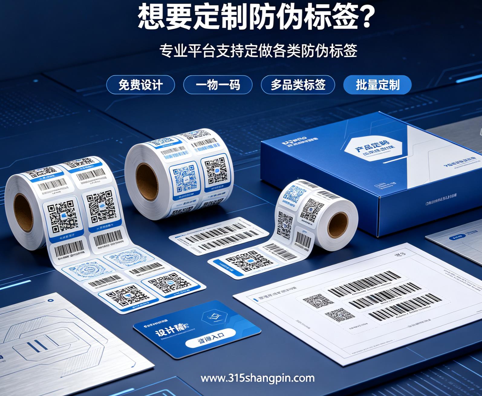想要定制防伪标签？专业平台支持定做各类防伪标签