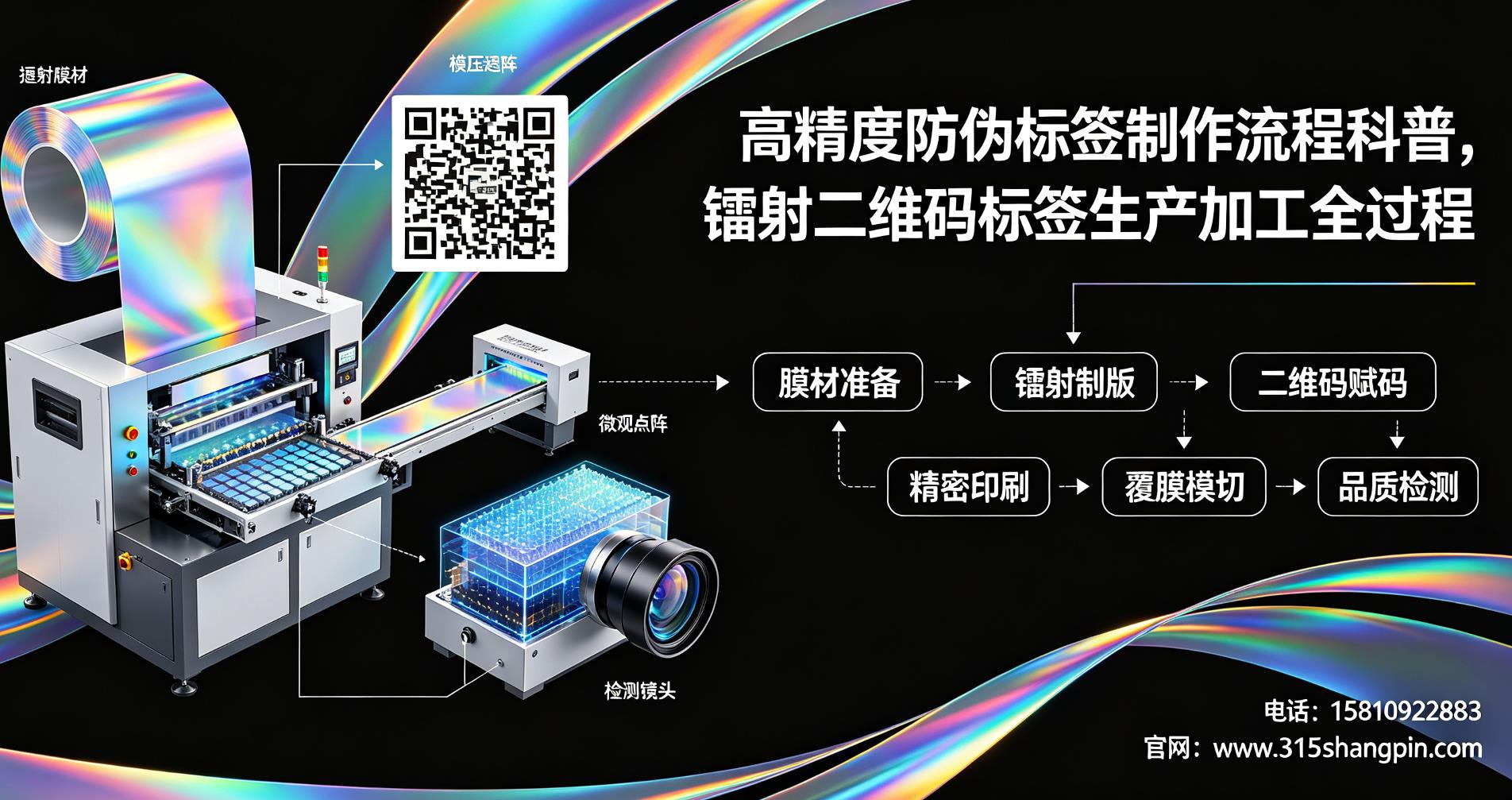 高精度防伪标签制作流程科普，镭射二维码防伪标签生产加工全过程