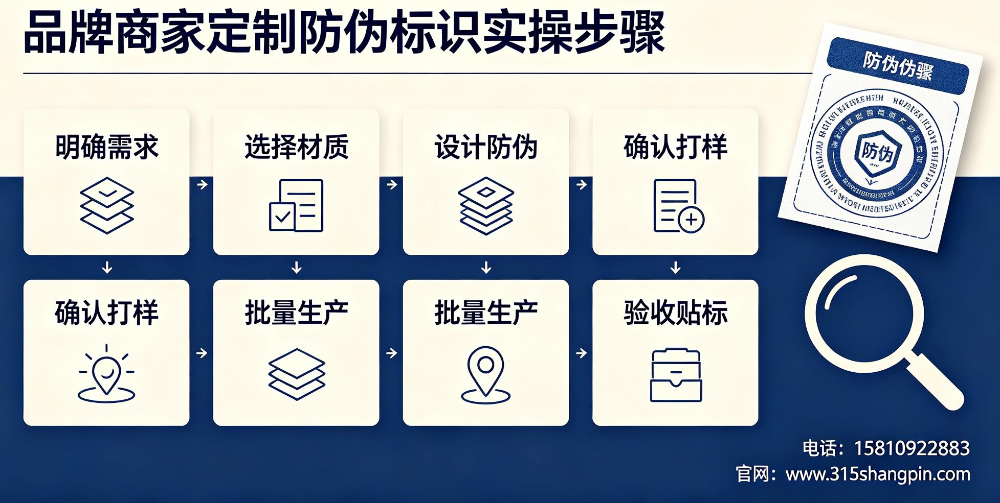 干货分享防伪标签制作流程，品牌商家定制防伪标识实操步骤