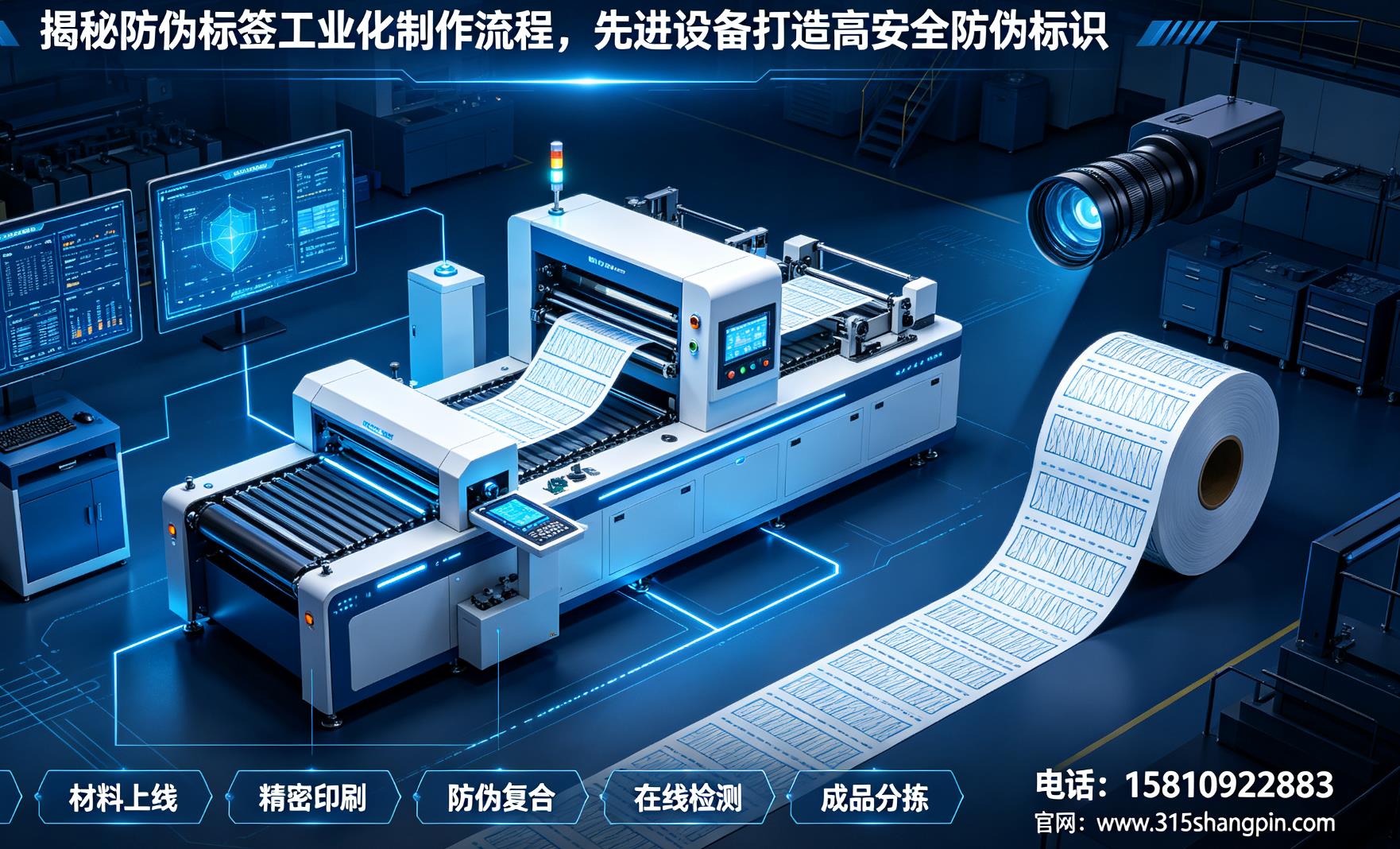 揭秘防伪标签工业化制作流程，先进设备打造高安全防伪标识