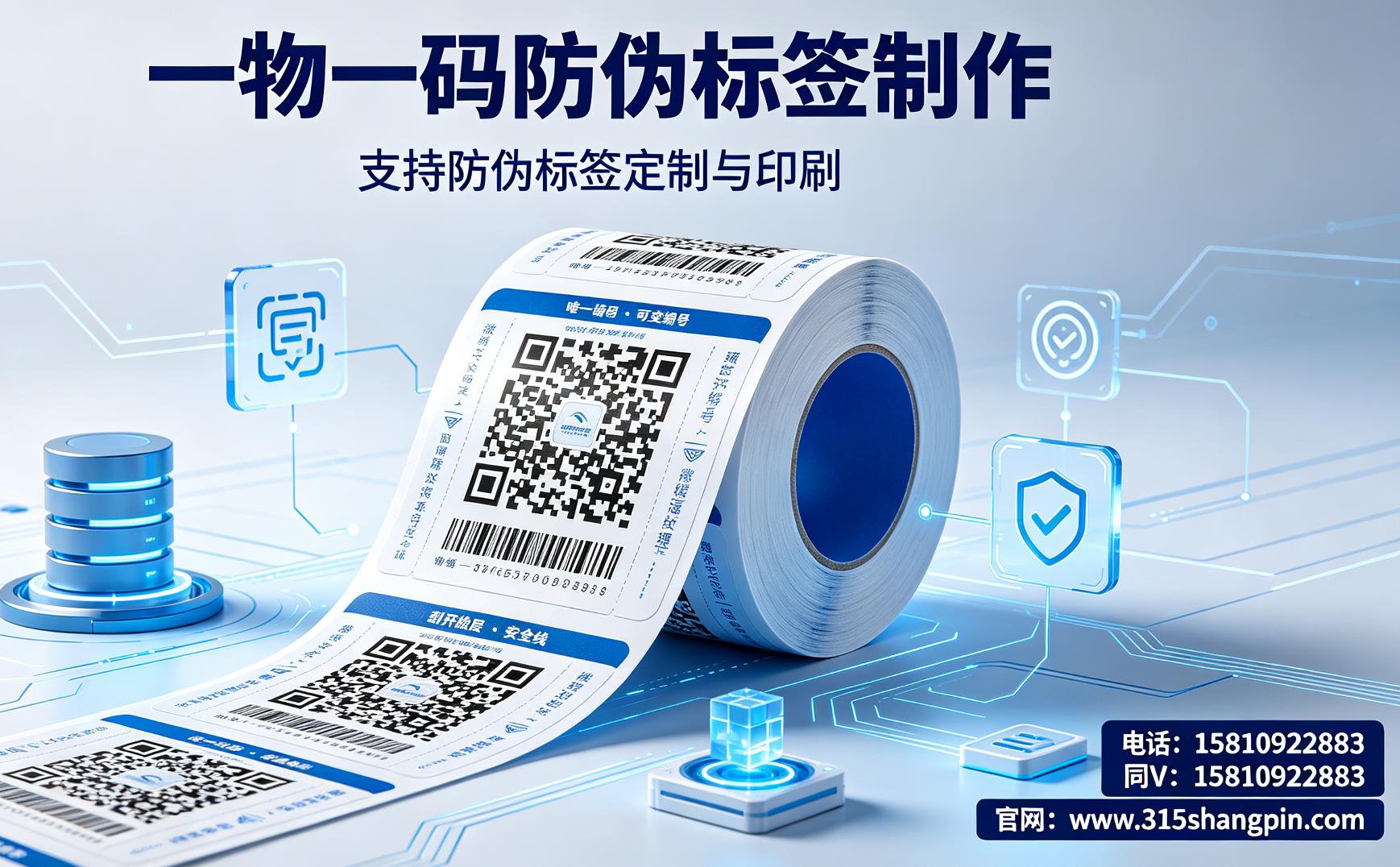 一物一码防伪标签制作，支持防伪标签定制与印刷
