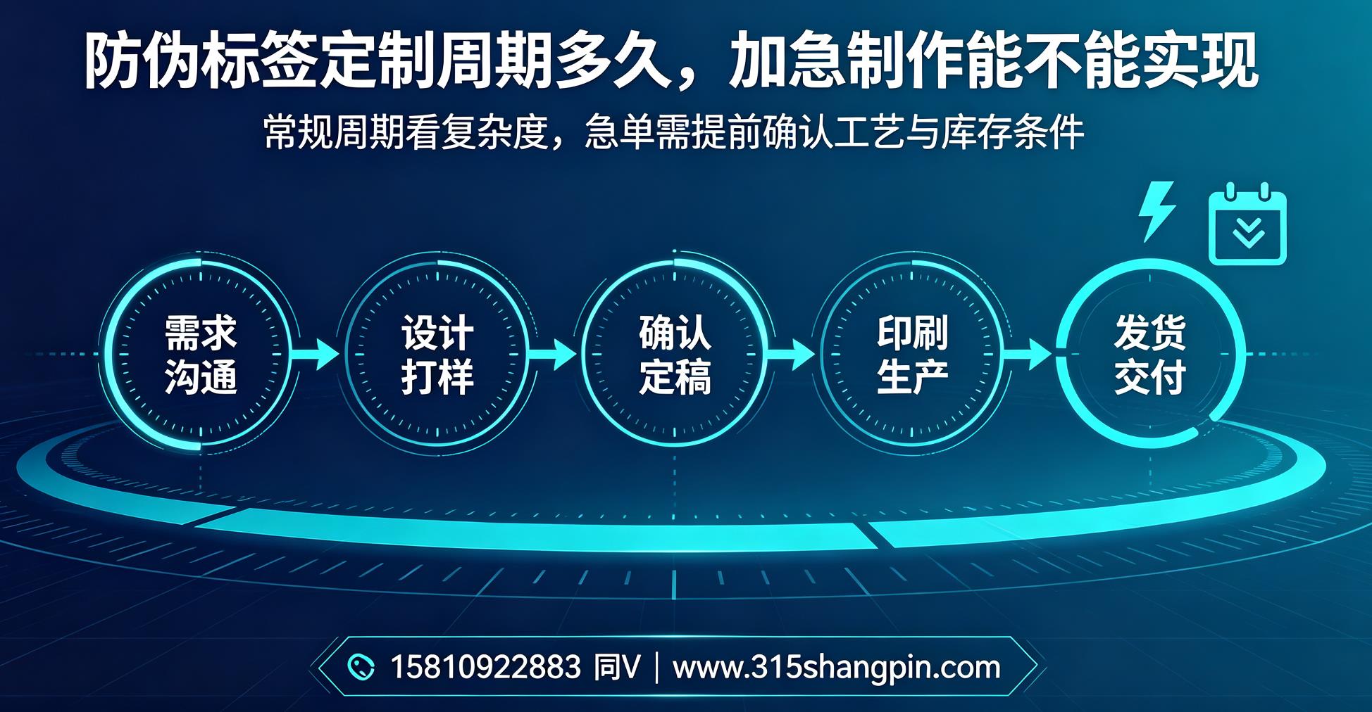 防伪标签定制周期多久，加急制作防伪标签能不能实现