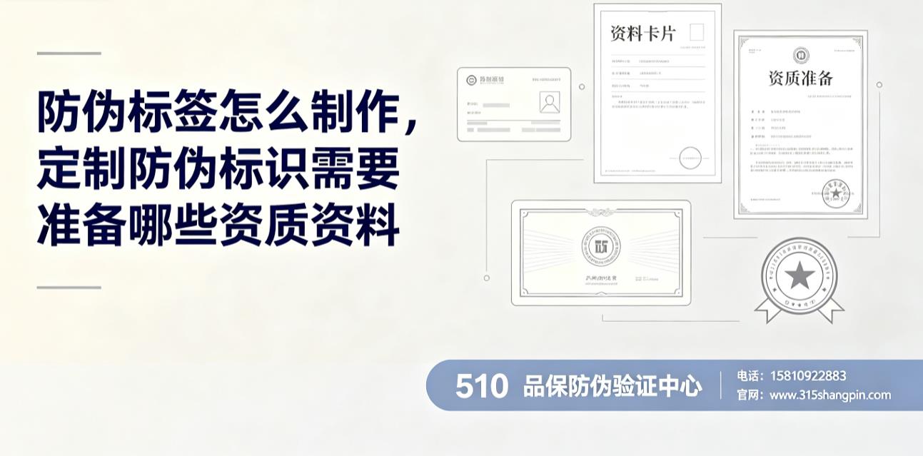 防伪标签怎么制作，定制防伪标识需要准备哪些资质资料？