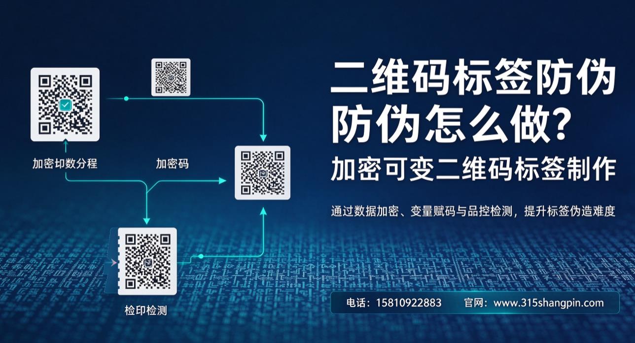 二维码标签防伪怎么做？加密可变二维码标签制作