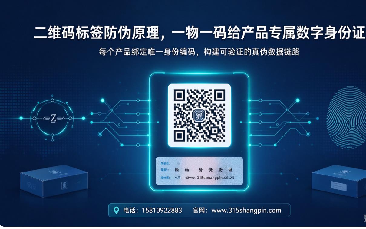 二维码标签防伪原理，一物一码给产品专属数字身份证